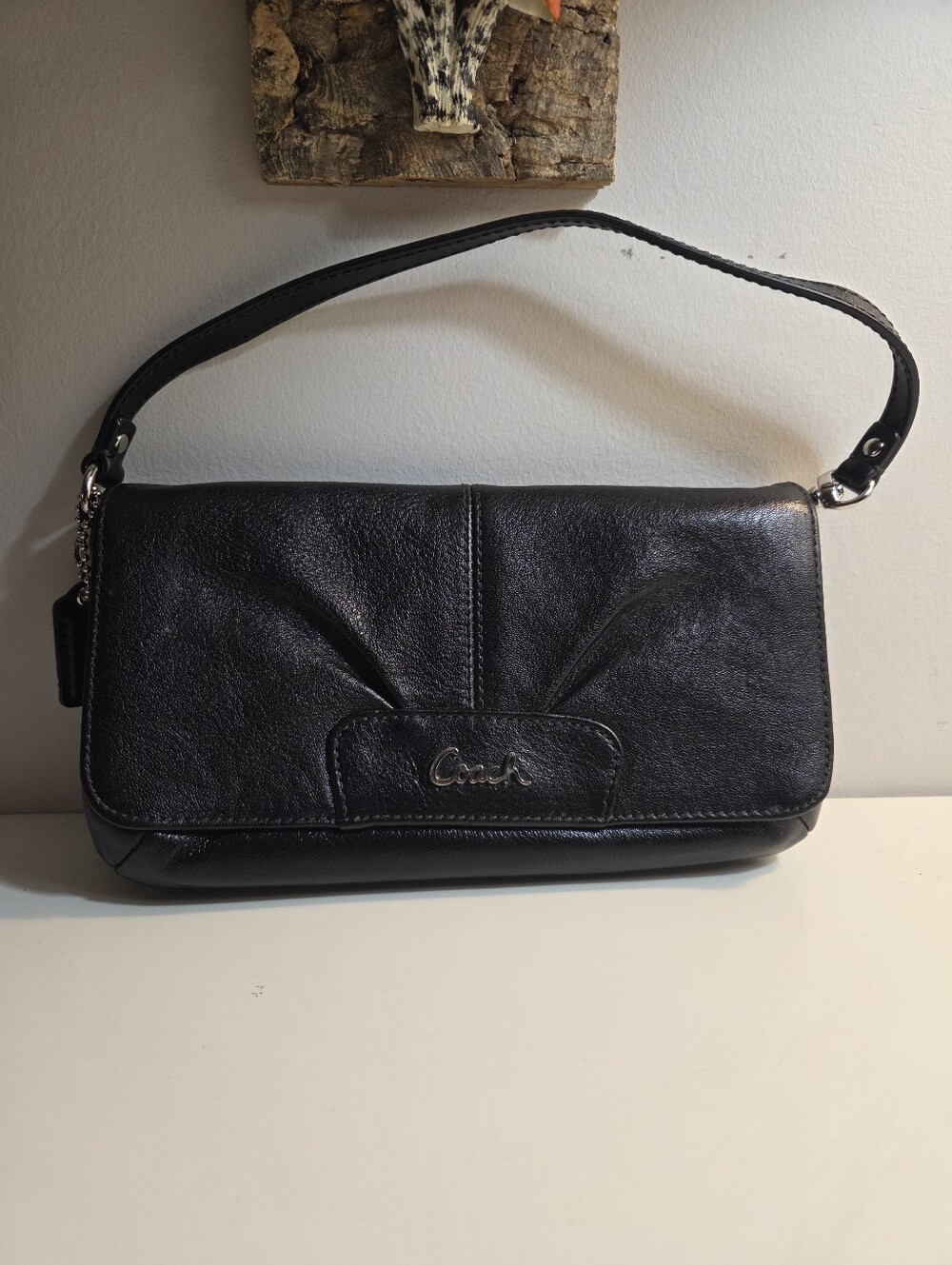 Coach Small Pleated Leather Bag